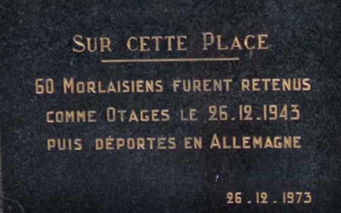 Plaque otages Morlaix 